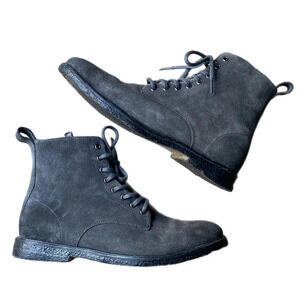 BLACKSTONE QM23 SUEDE LEATHER ZIPPER HIGH BOOTS